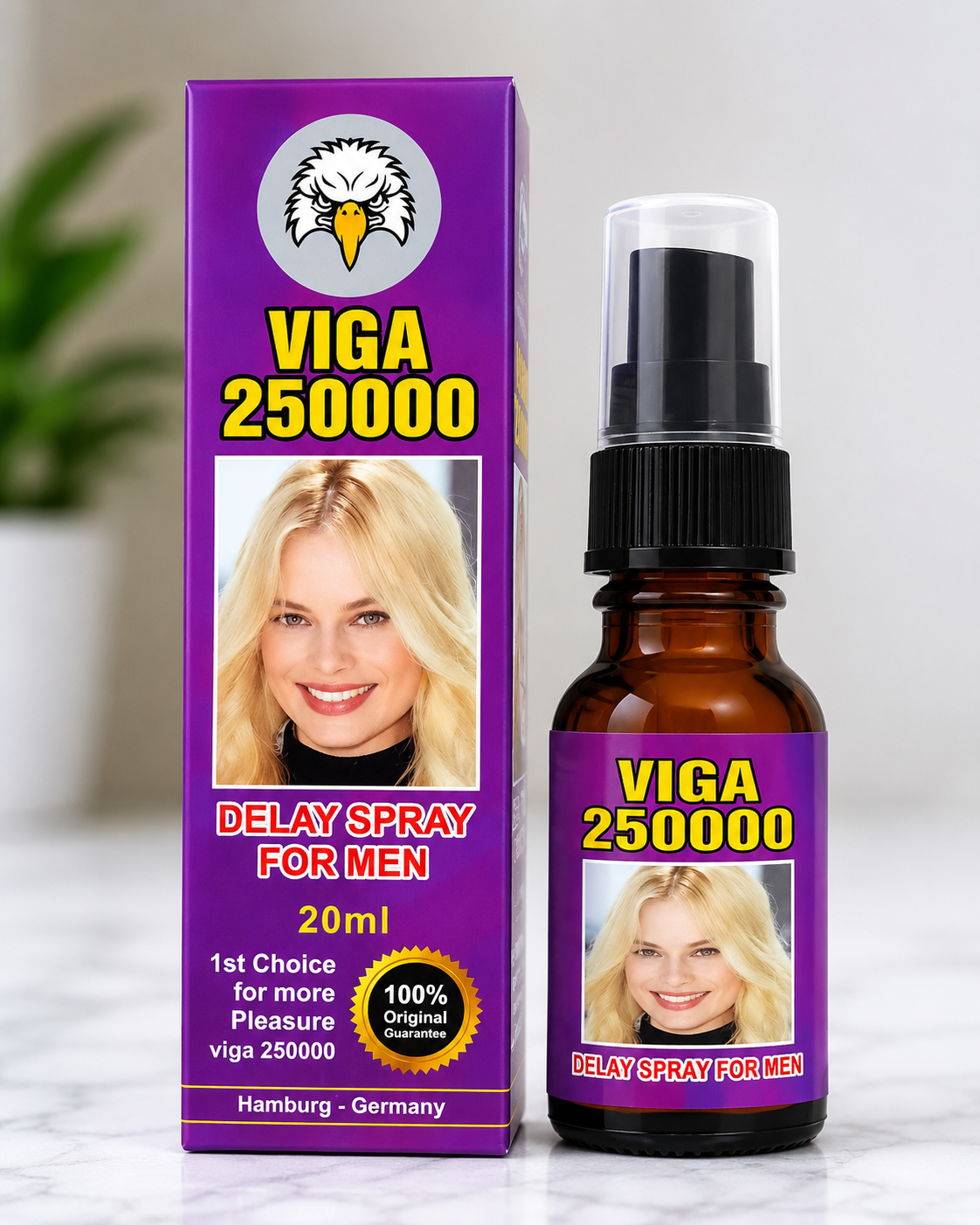 VIGA 250000 Delay Spray For Men - 20ml (1st Choice for Pleasure)